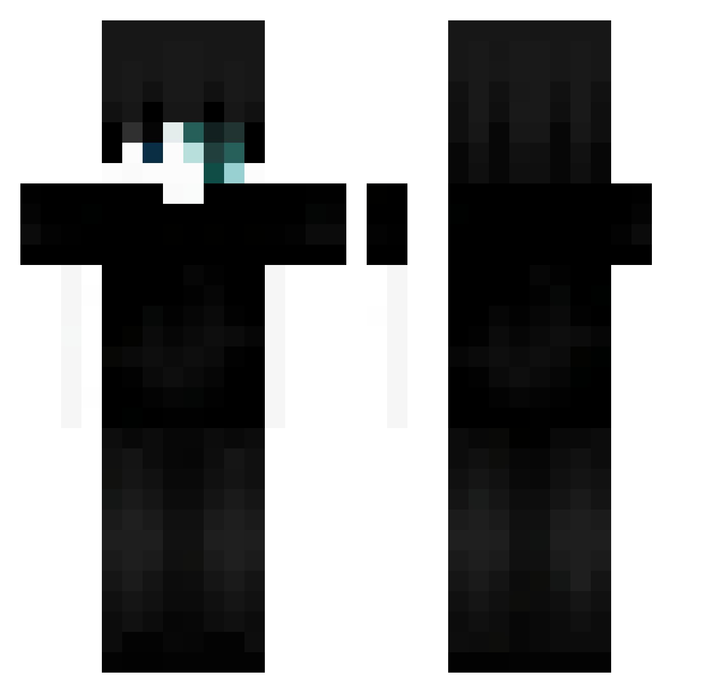 Sumiso_ Minecraft skin, front and back view