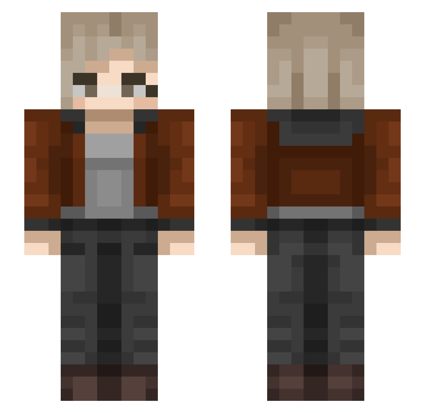 el_panaderoo Minecraft skin, front and back view