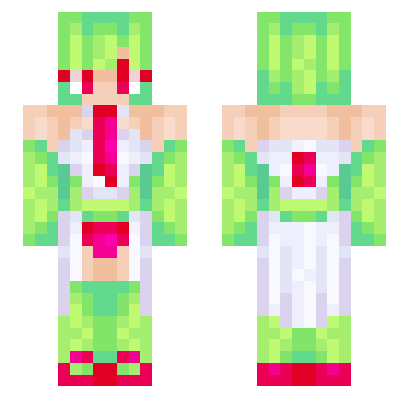 Last4DigitsOfPi Minecraft skin, front and back view
