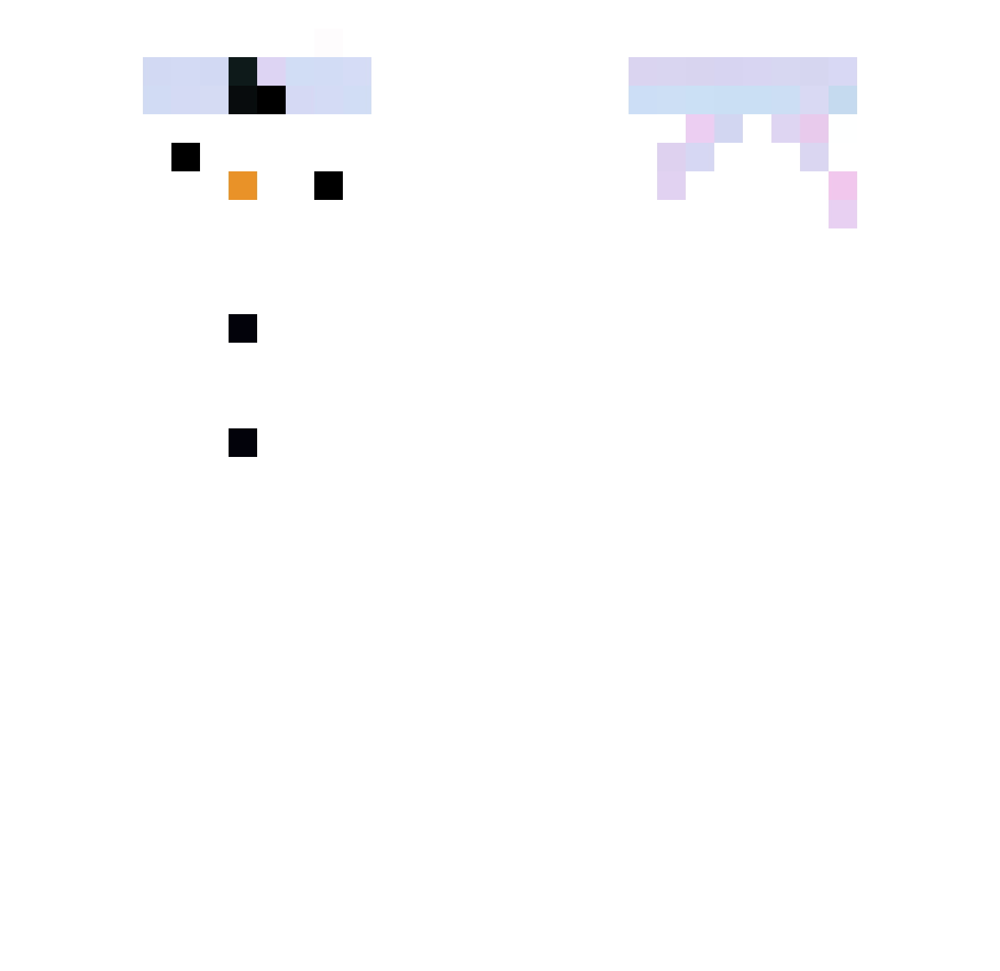snixy16 Minecraft skin, front and back view