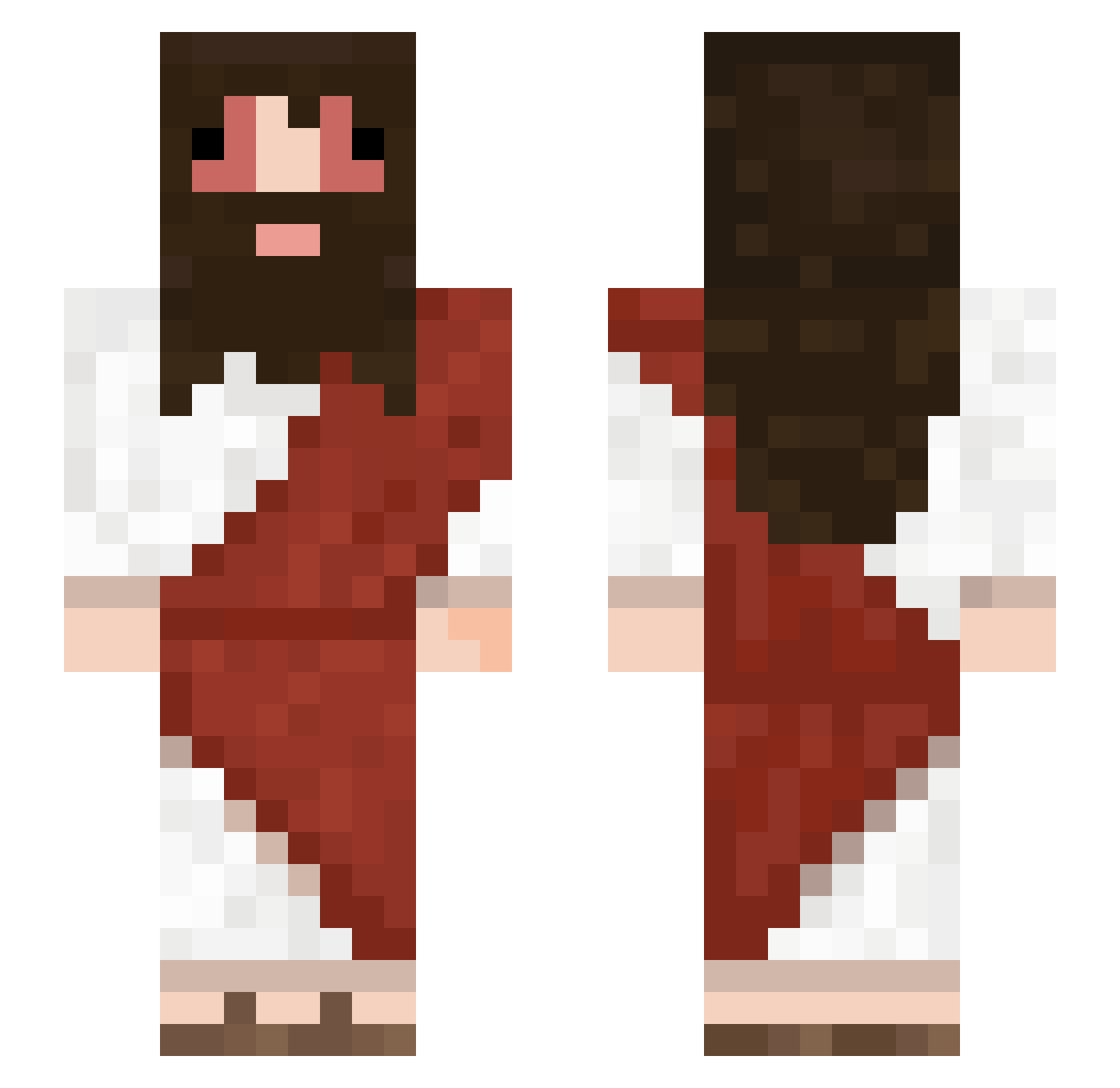 kloarwy Minecraft skin, front and back view