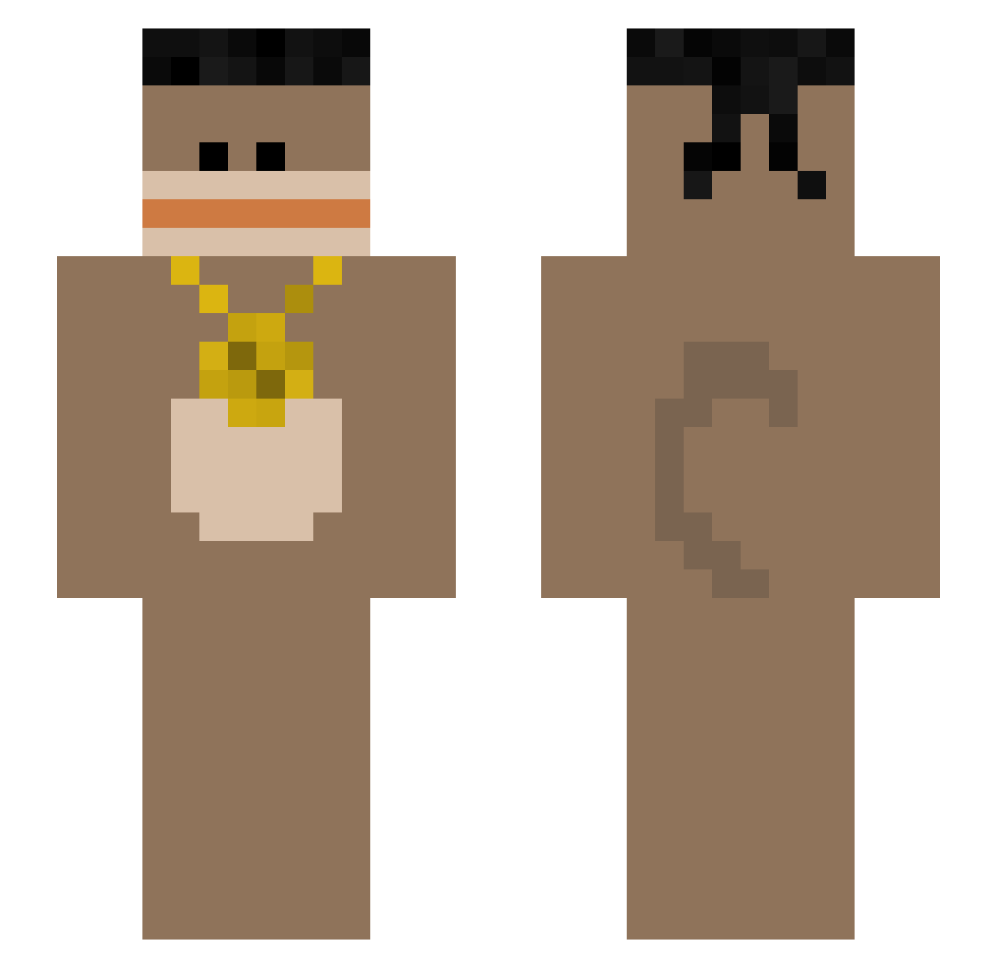ThatQuickKid Minecraft skin, front and back view