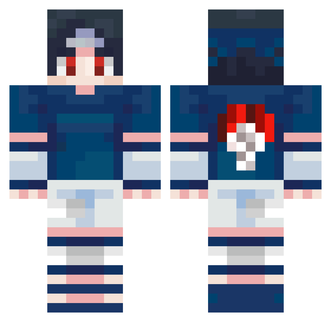 xdmaximm Minecraft skin, front and back view