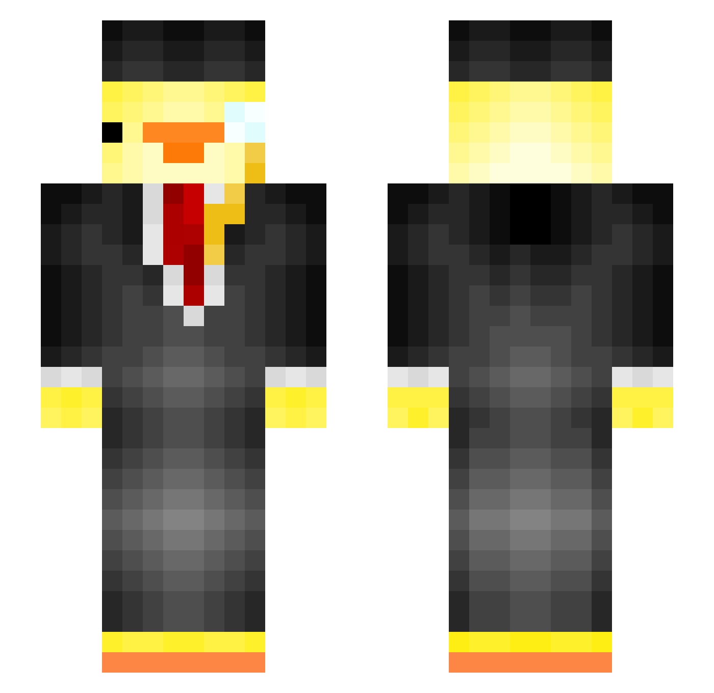 jam5863 Minecraft skin, front and back view