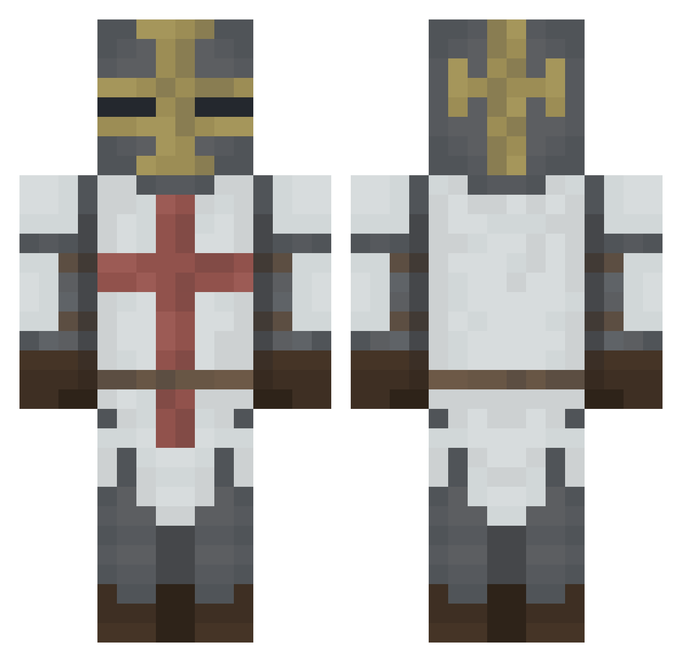 alien7123 Minecraft skin, front and back view