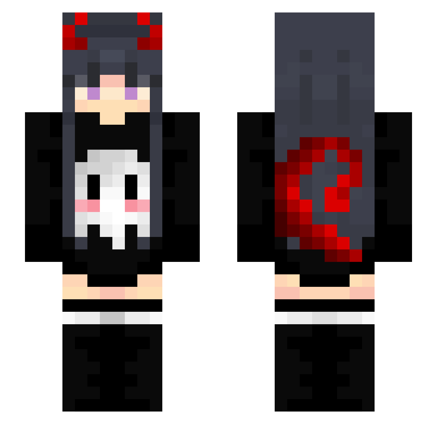 HugoGallagher14 Minecraft skin, front and back view