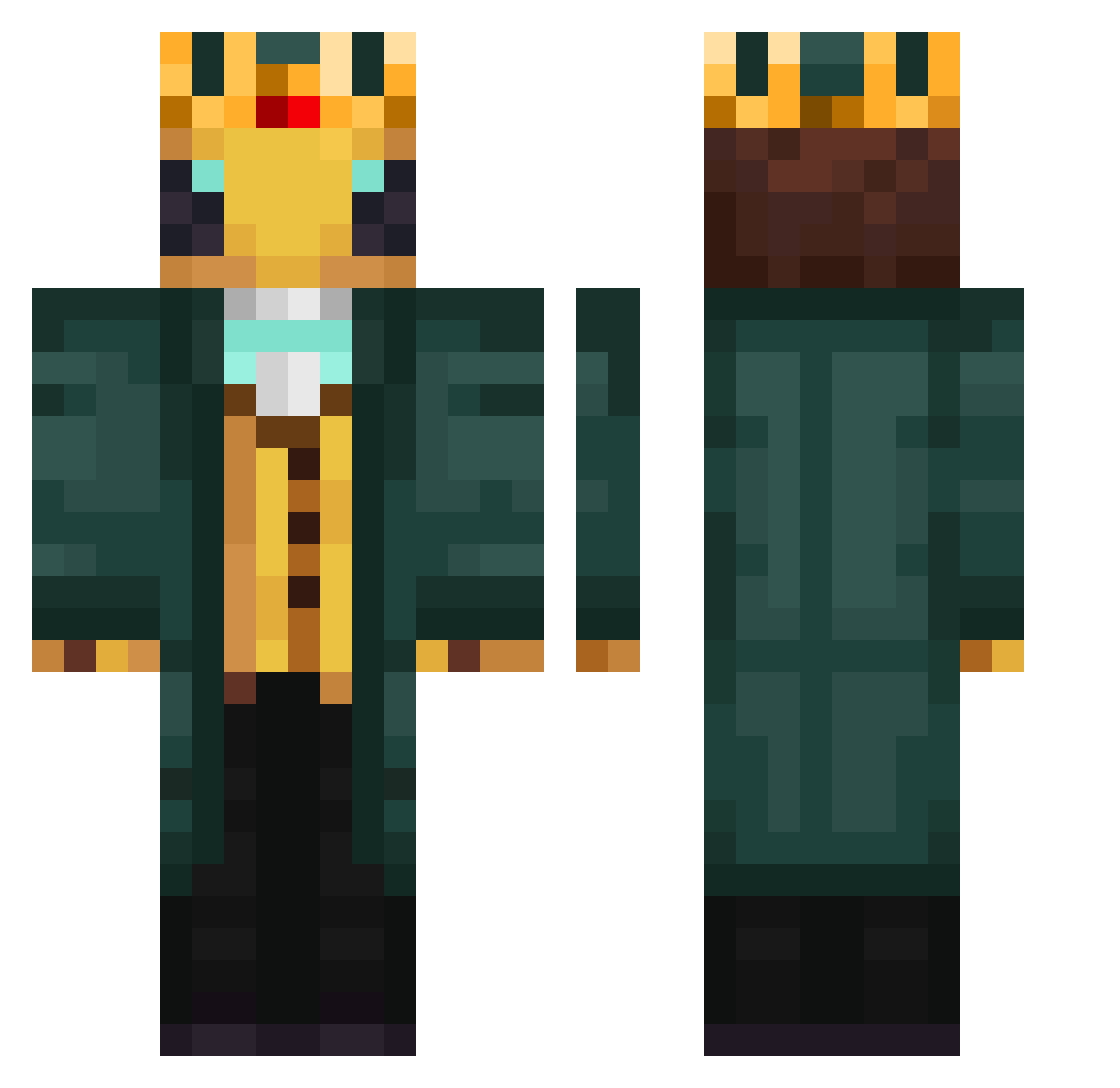 LeSeptembre Minecraft skin, front and back view
