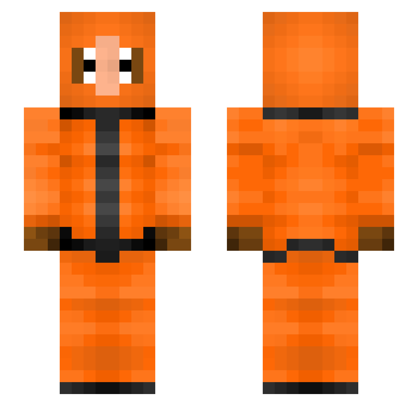 KennyZ_ Minecraft skin, front and back view