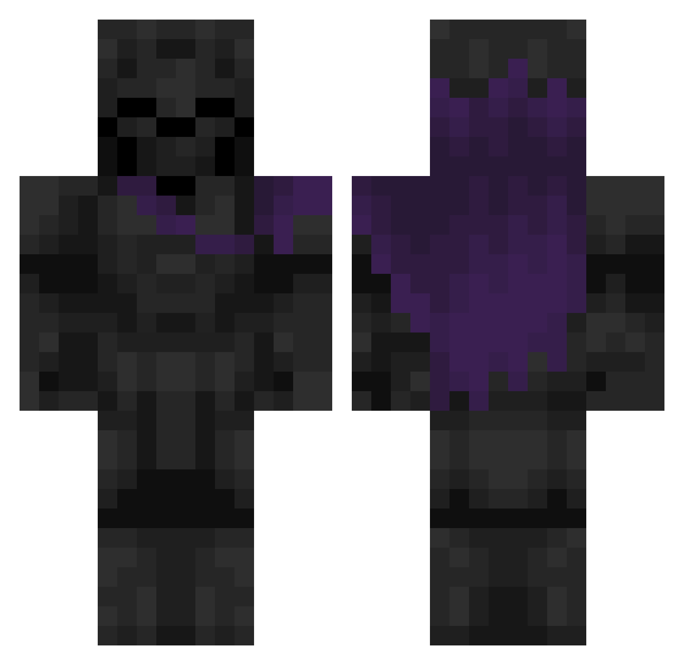 Tesmen47 Minecraft skin, front and back view