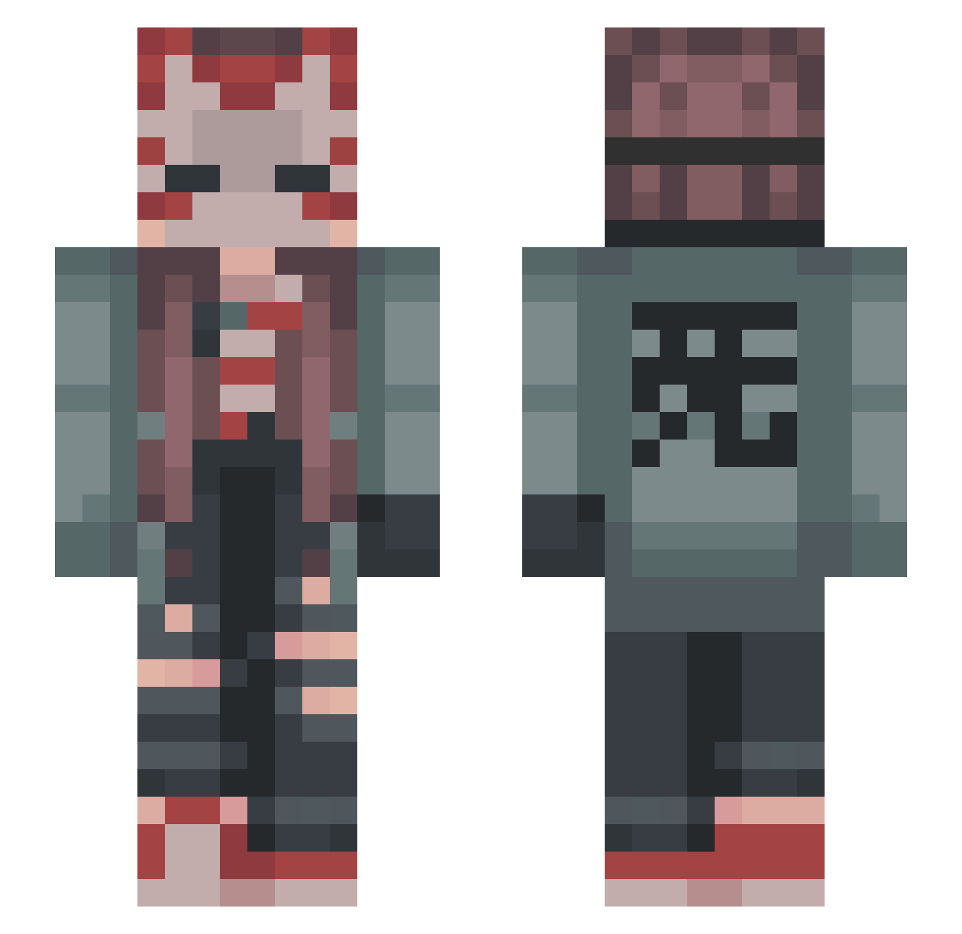 M0rn1ng__St4r Minecraft skin, front and back view
