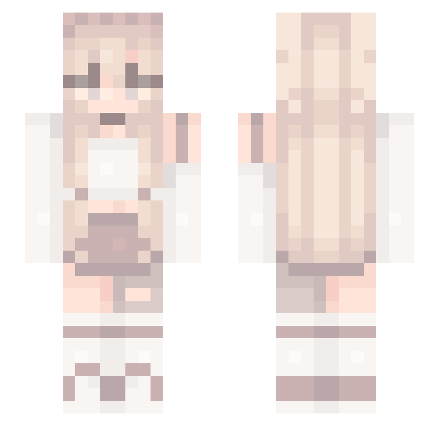 saminolla Minecraft skin, front and back view