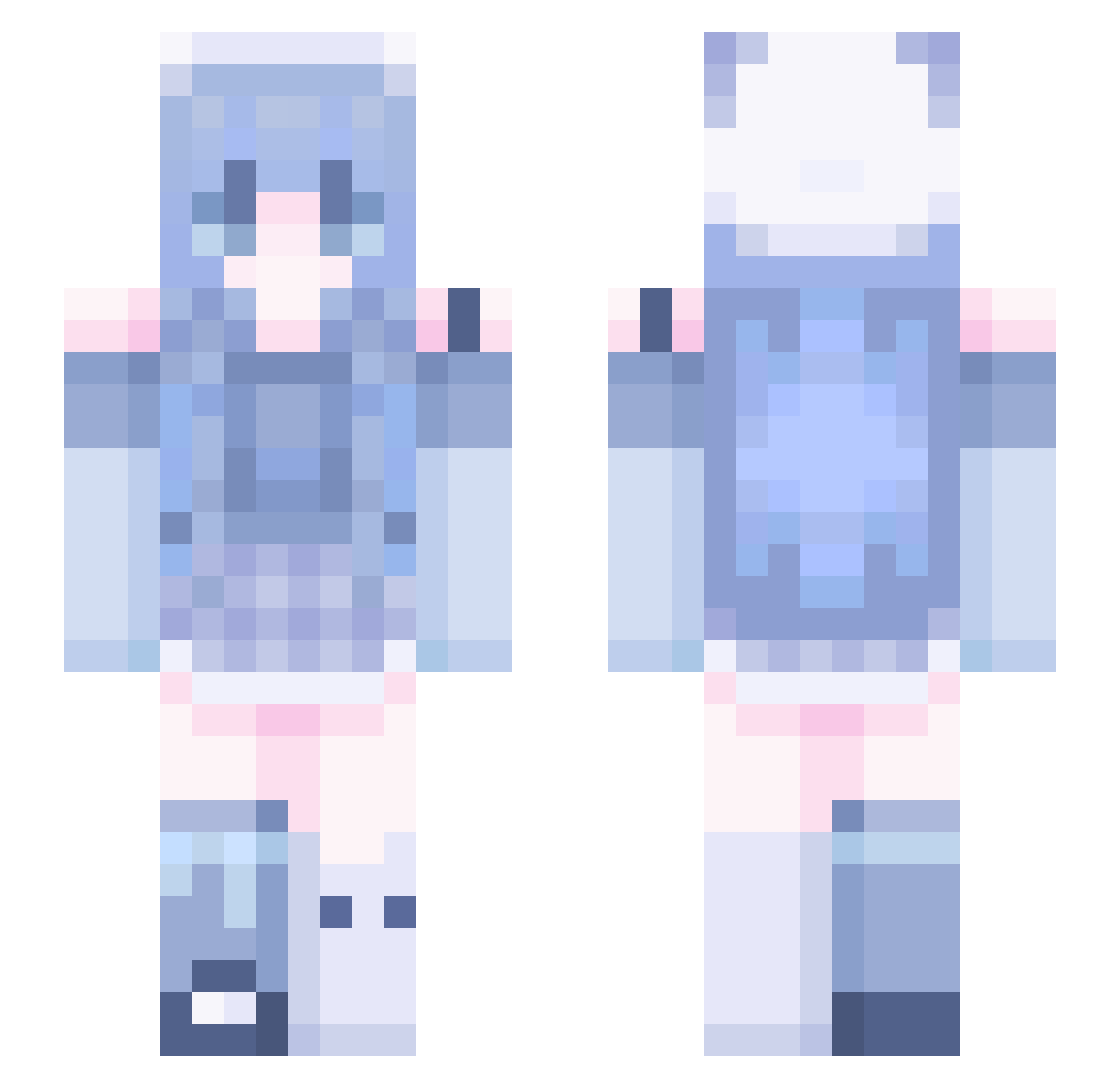 tinglingfengyu Minecraft skin, front and back view