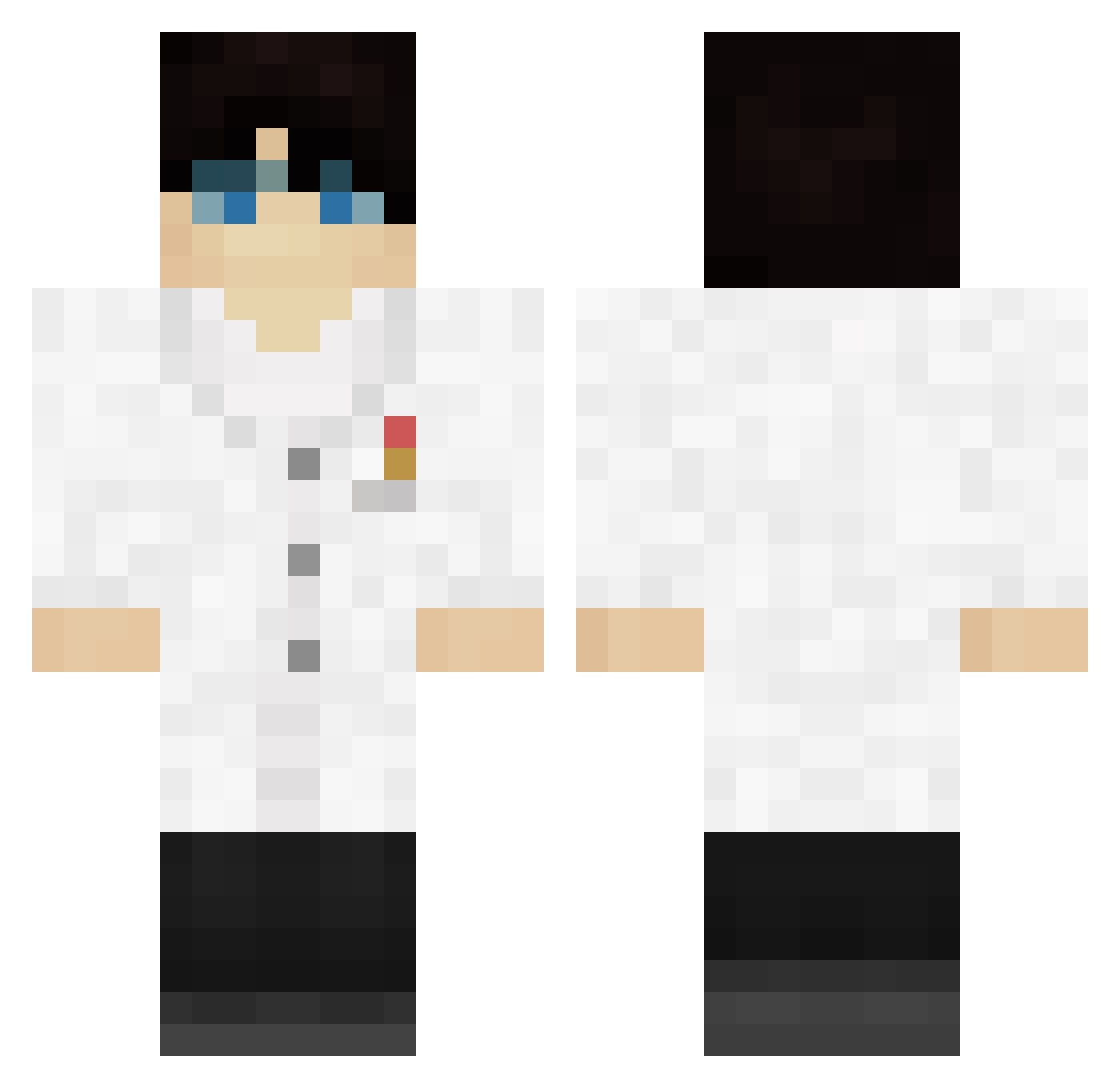 Penguin32642 Minecraft skin, front and back view
