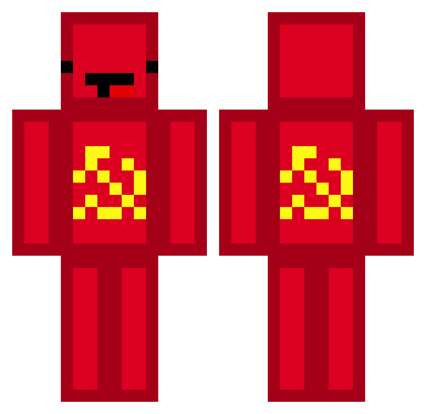 WilfulZeus24718 Minecraft skin, front and back view