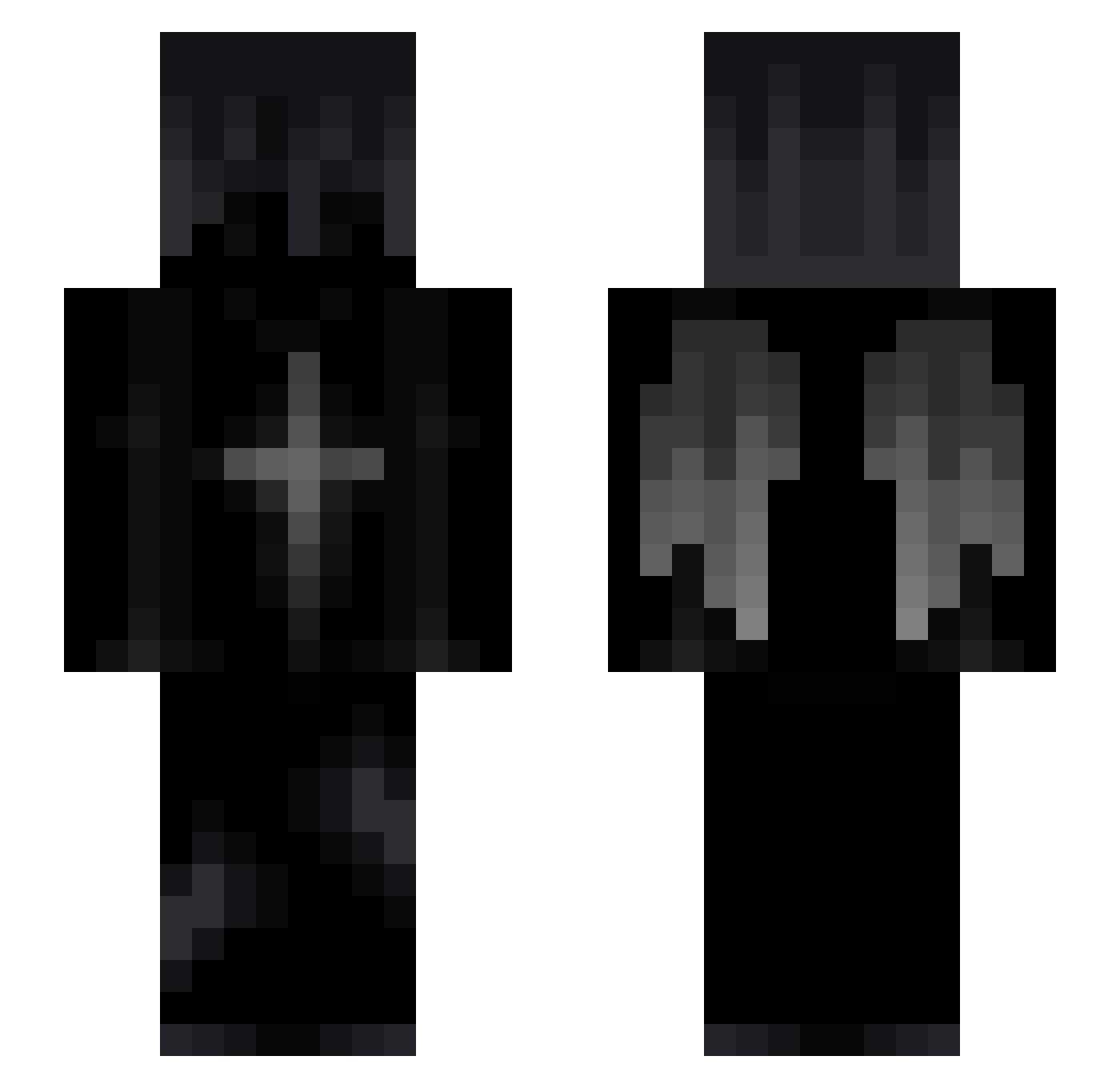 sk1zzyyTT Minecraft skin, front and back view