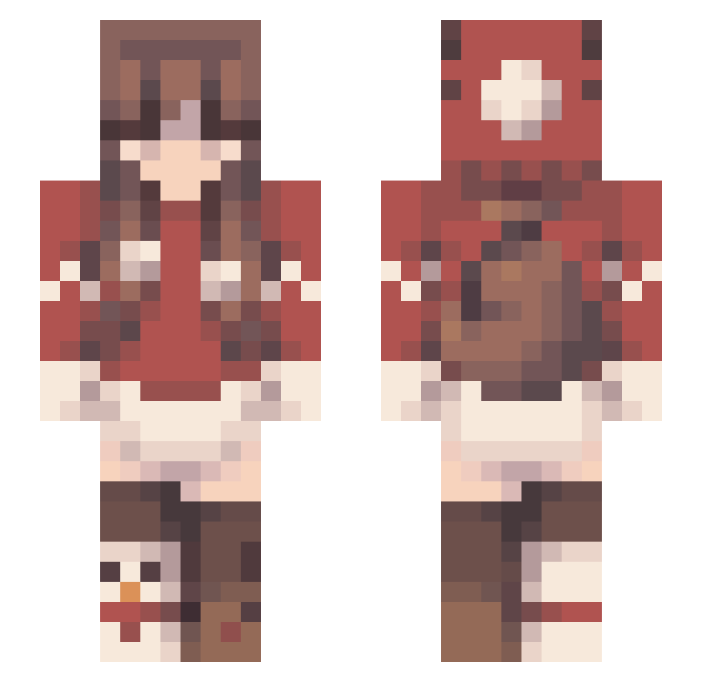 deemon_11 Minecraft skin, front and back view