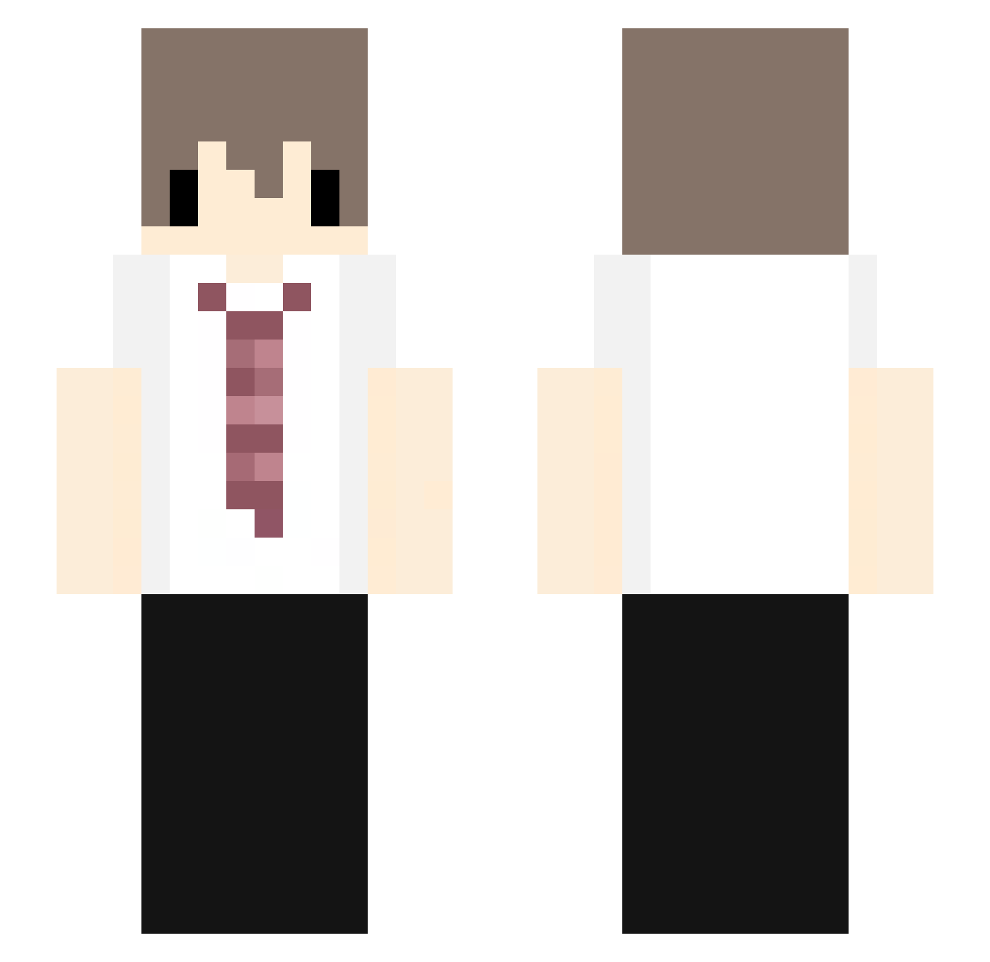 radinhoheadson Minecraft skin, front and back view