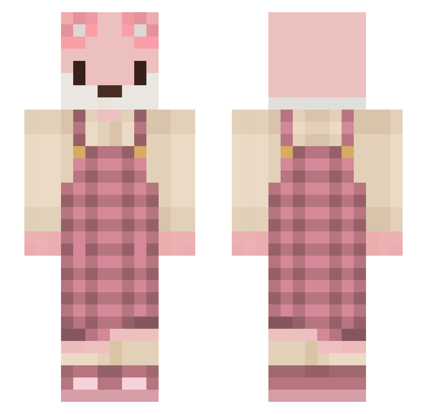 Fyxo_ Minecraft skin, front and back view