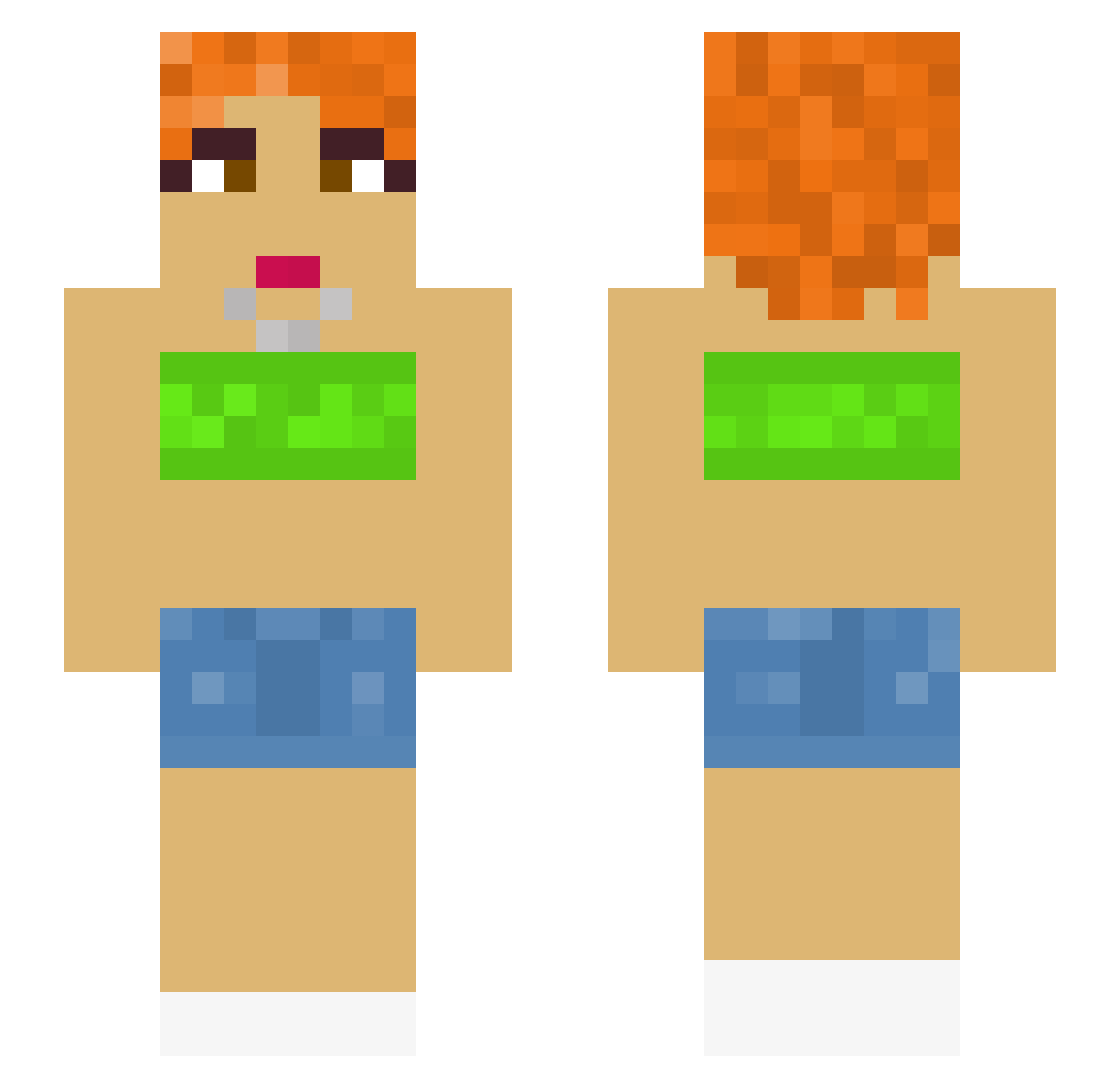 tylersage06 Minecraft skin, front and back view