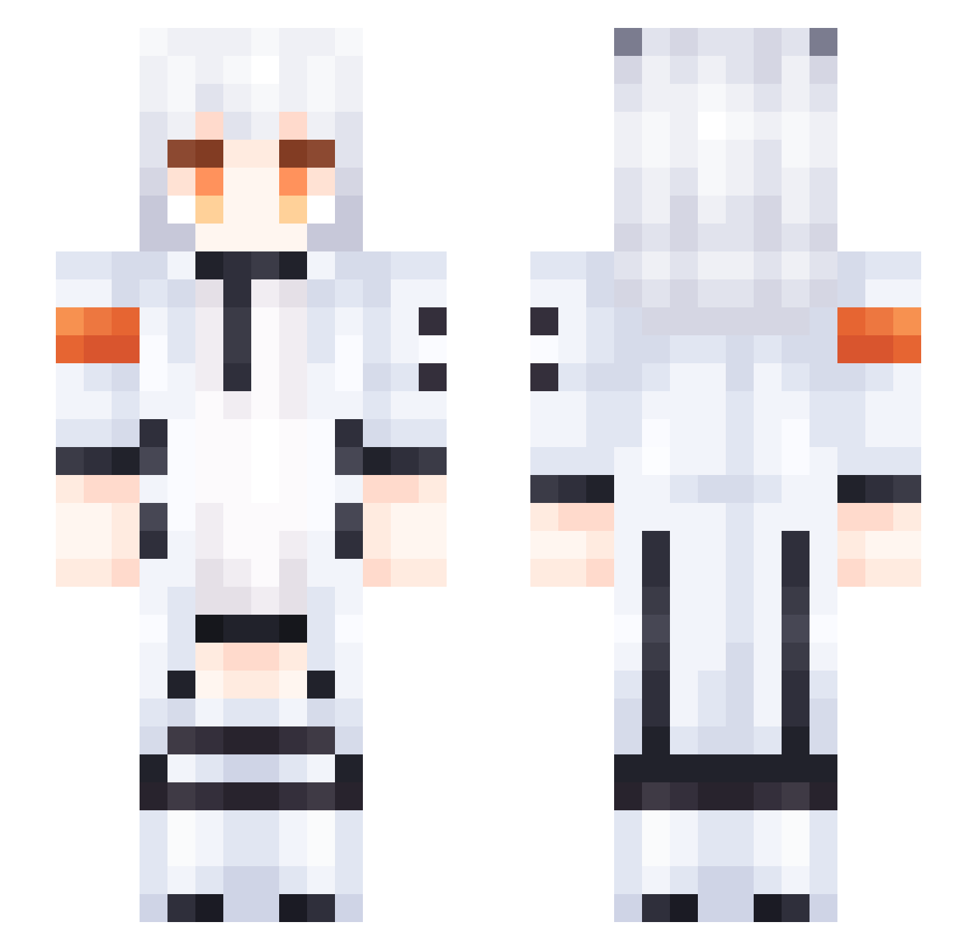 Chimecho_1 Minecraft skin, front and back view