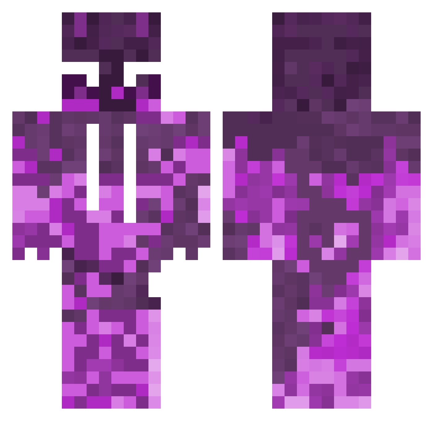 Zyr1l Minecraft skin, front and back view