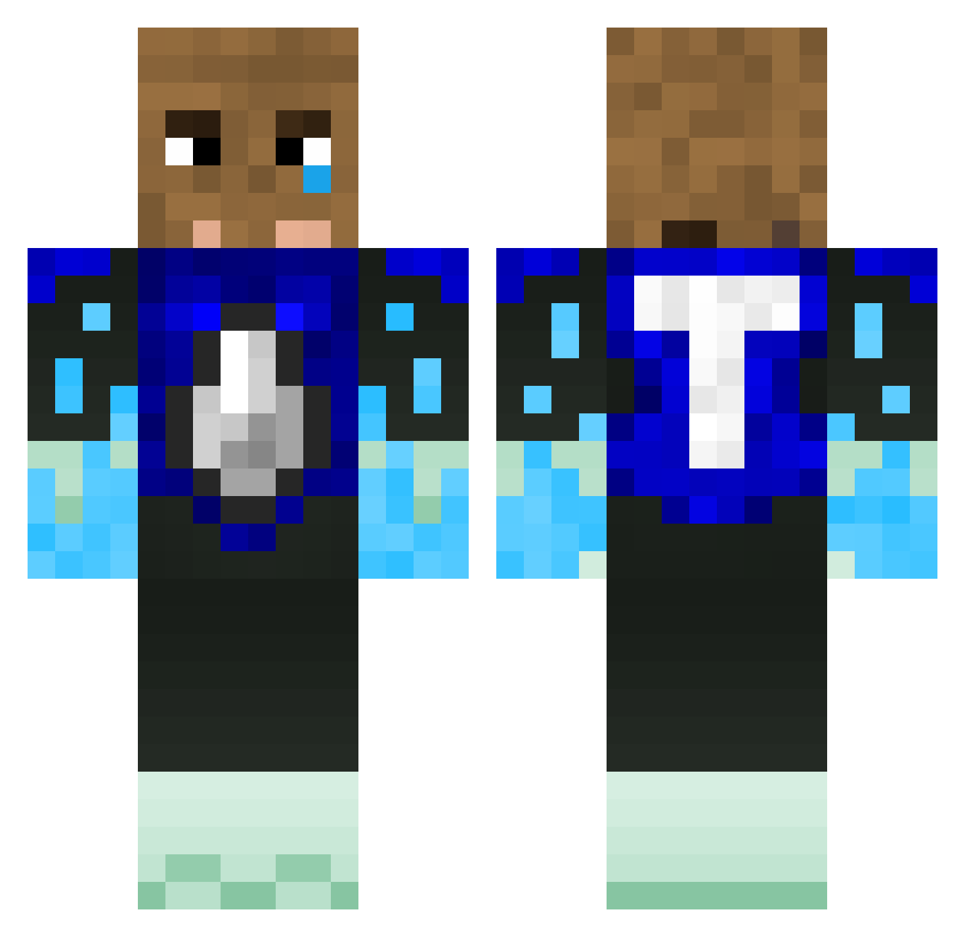 Jongetje_ Minecraft skin, front and back view
