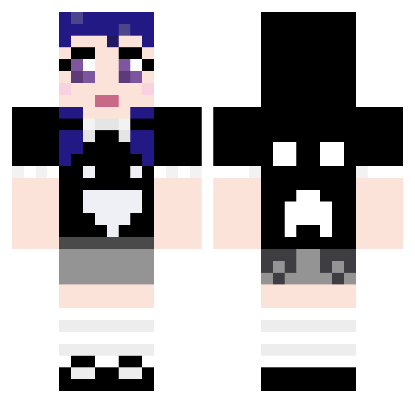 Talaria Minecraft skin, front and back view