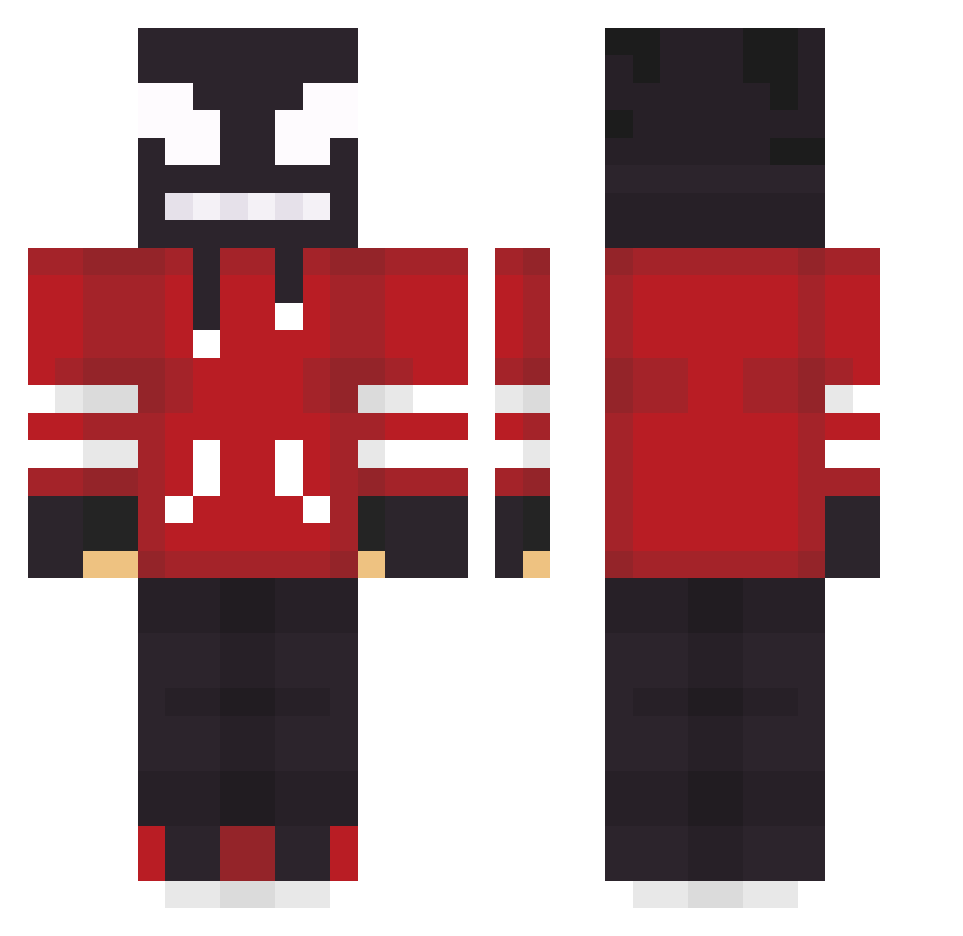 superboy98 Minecraft skin, front and back view