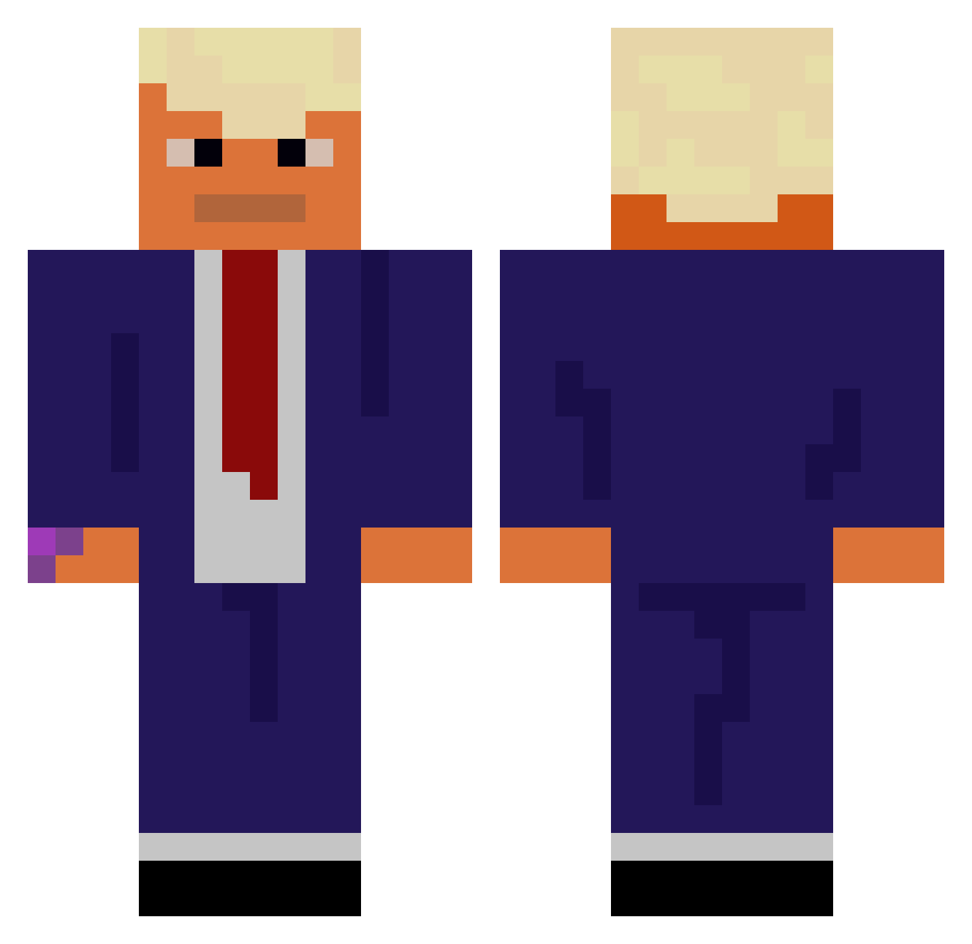 TimTrabifahrer Minecraft skin, front and back view