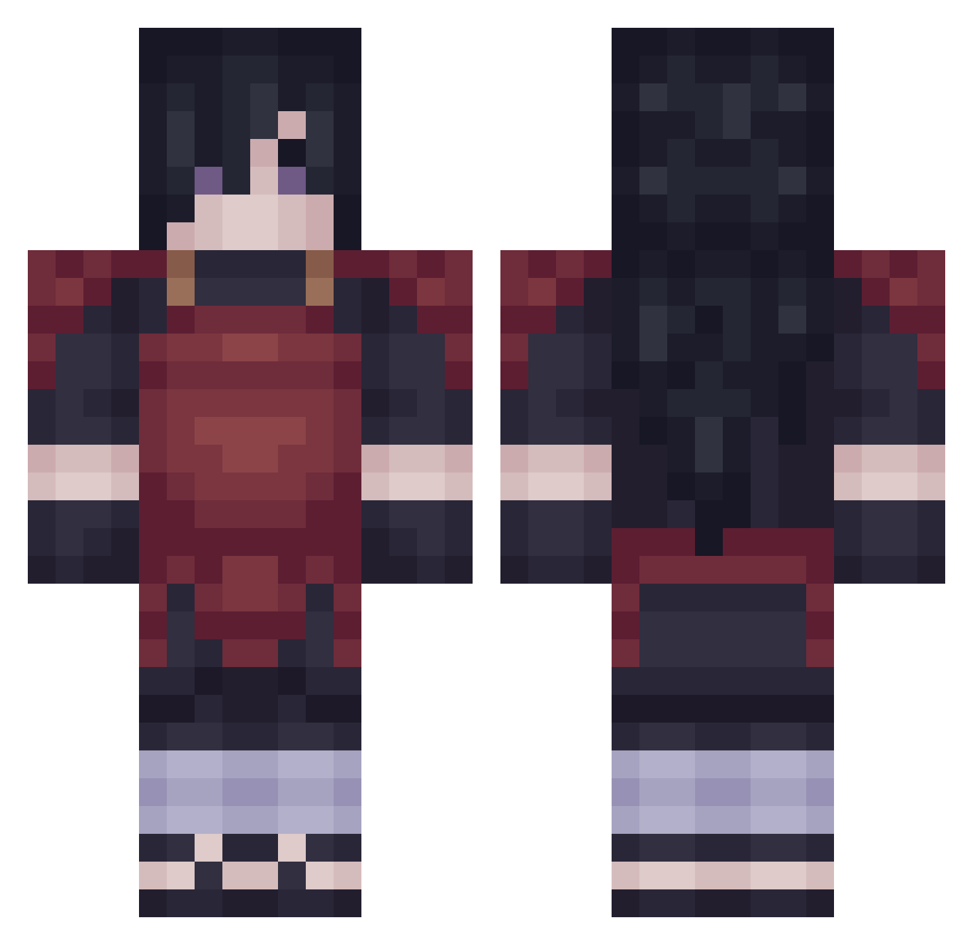Obamas_stepson Minecraft skin, front and back view