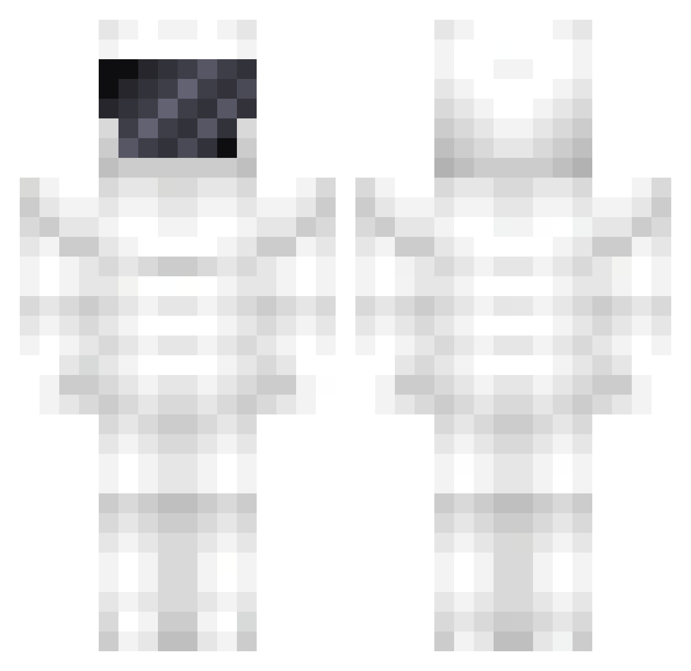 Frante4 Minecraft skin, front and back view