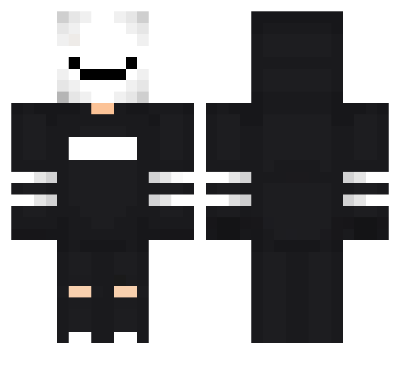 ThxLucas Minecraft skin, front and back view