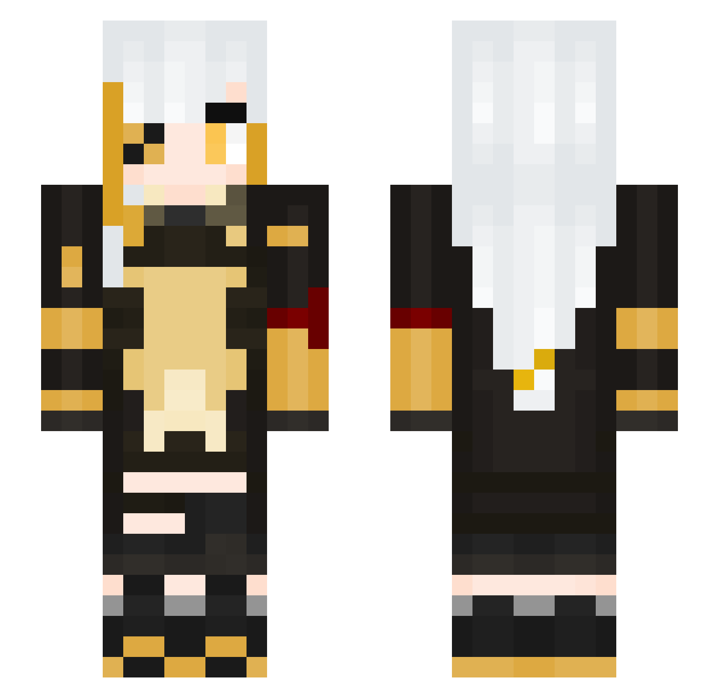 SummerHope69 Minecraft skin, front and back view