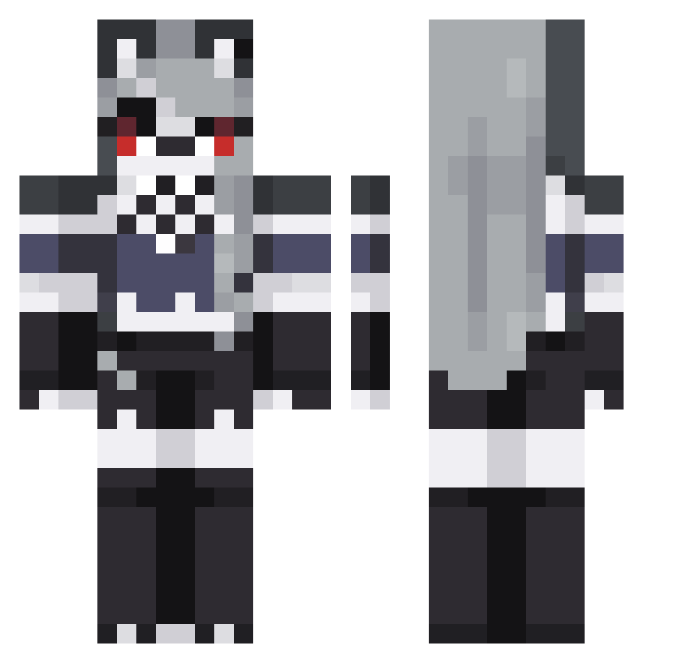 SteveHarris1986 Minecraft skin, front and back view