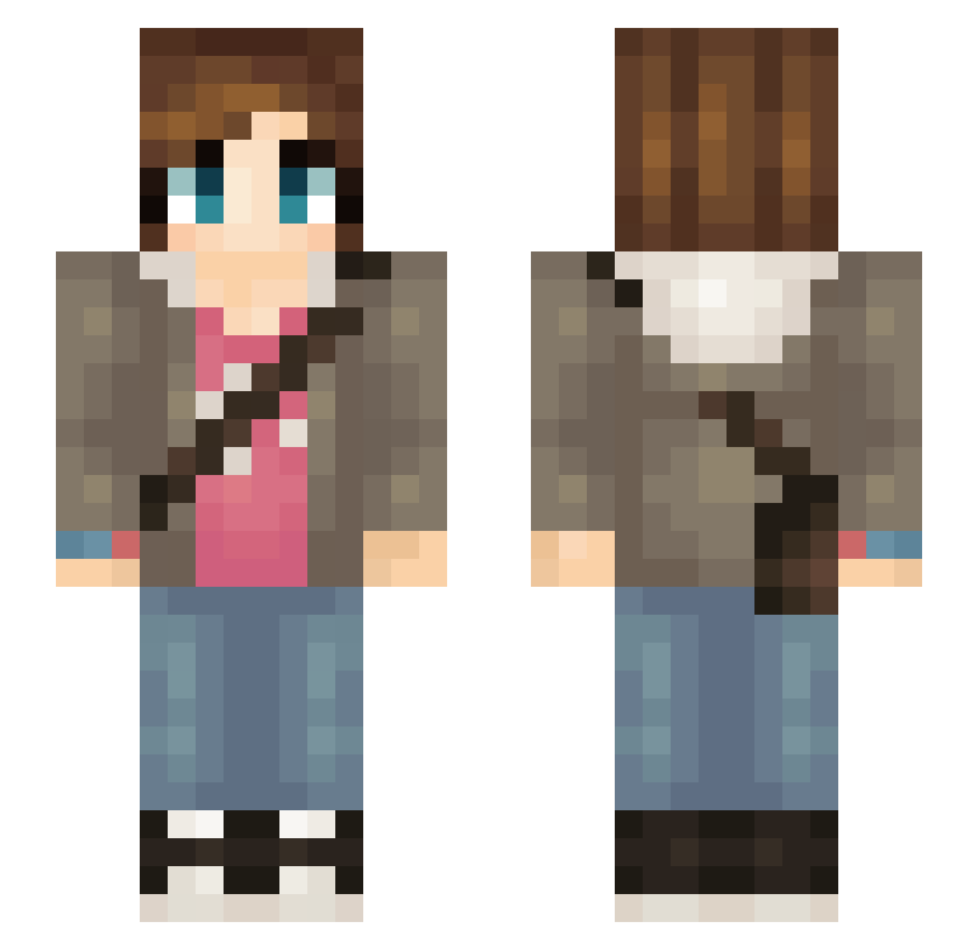 Marzek_ Minecraft skin, front and back view