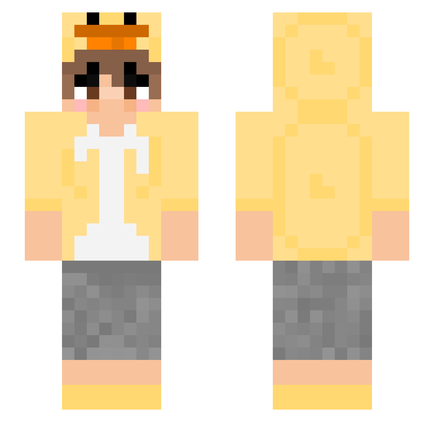 DJAndrey19 Minecraft skin, front and back view