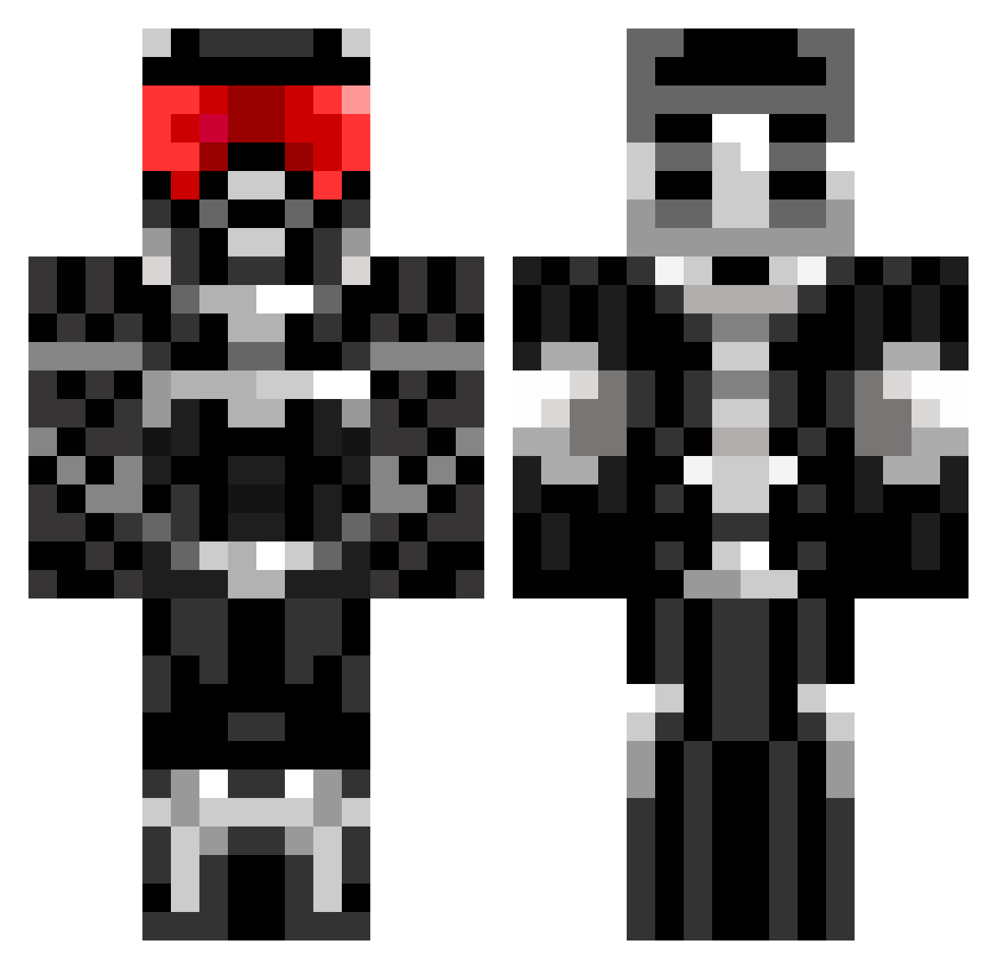 cheecker2107 Minecraft skin, front and back view