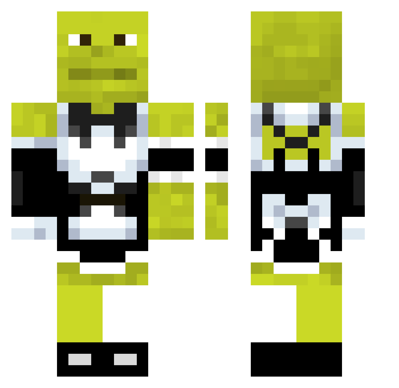 whywaiiwhy Minecraft skin, front and back view