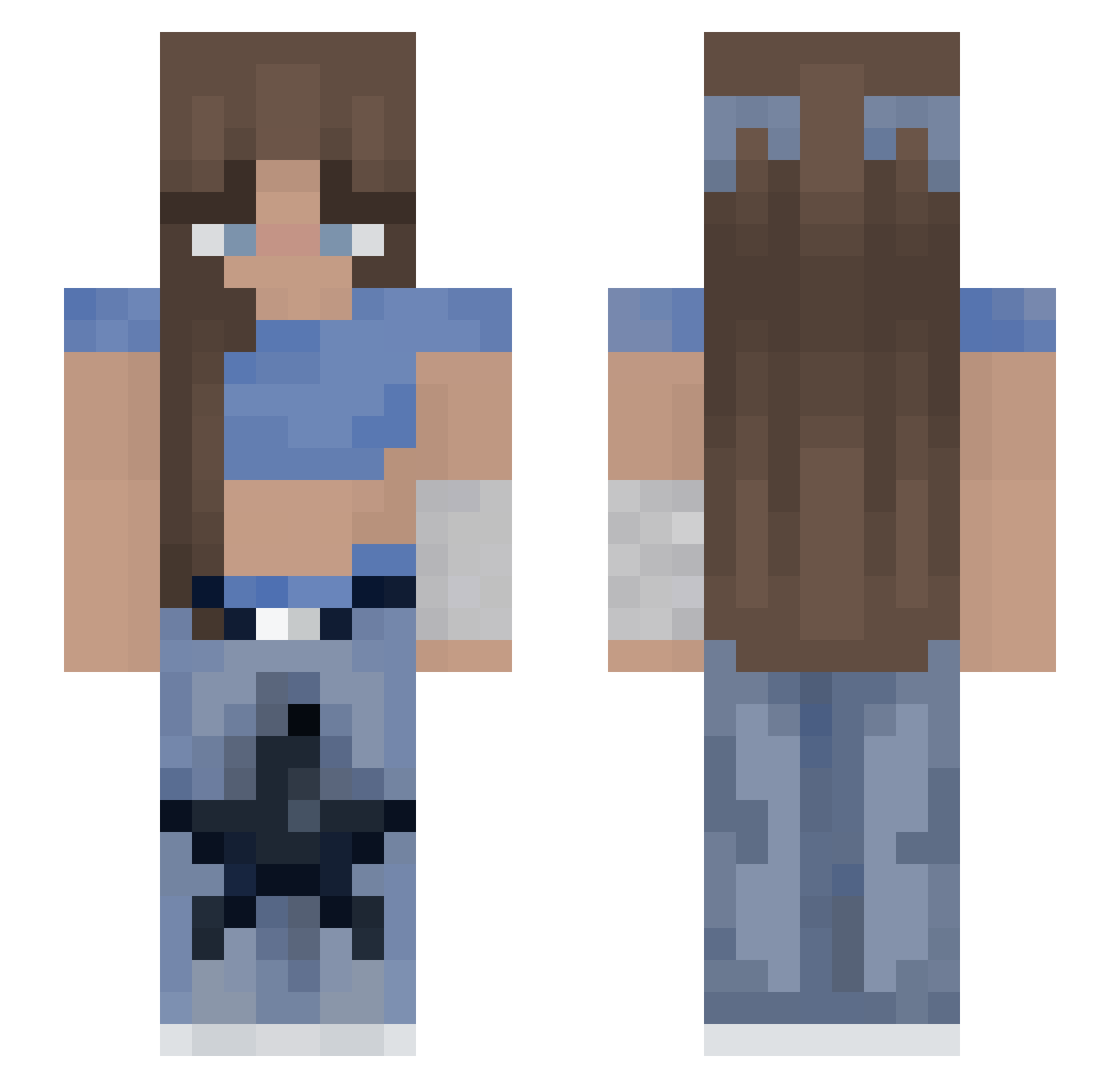 oScrib_ Minecraft skin, front and back view