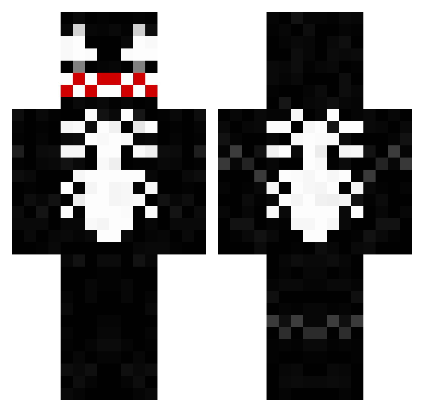 _phpmyadmin Minecraft skin, front and back view