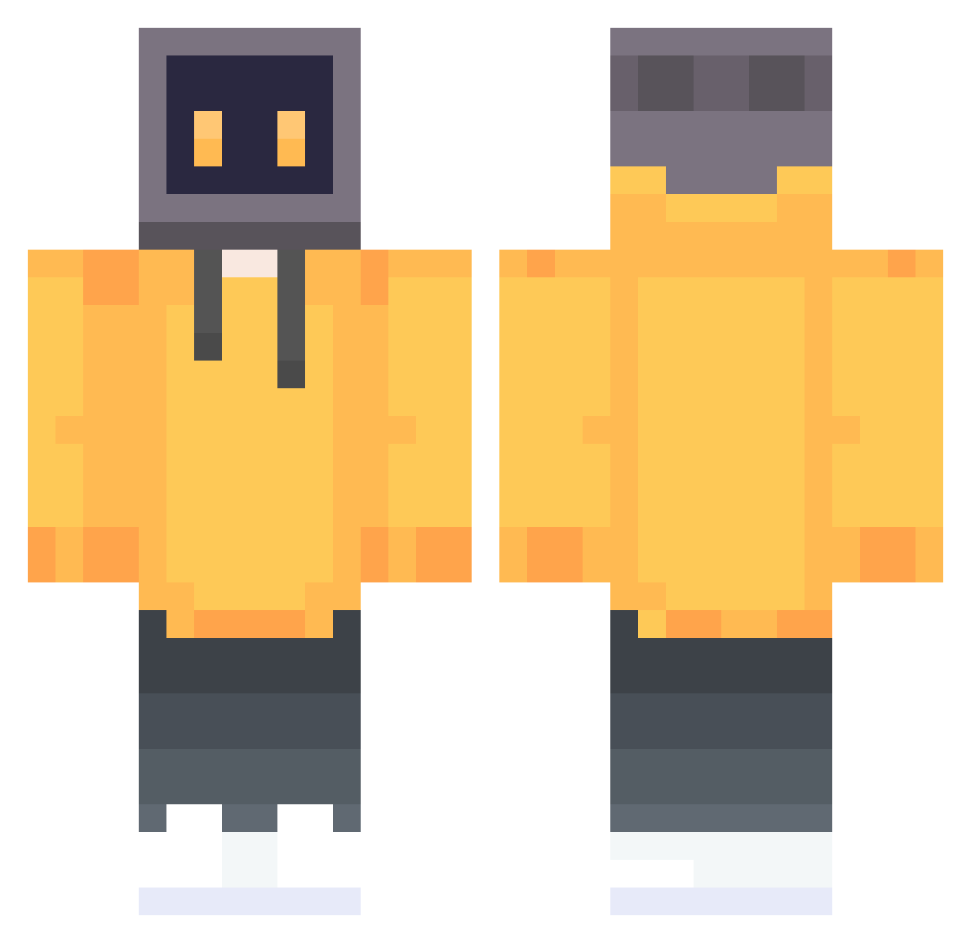 Dougie_D Minecraft skin, front and back view