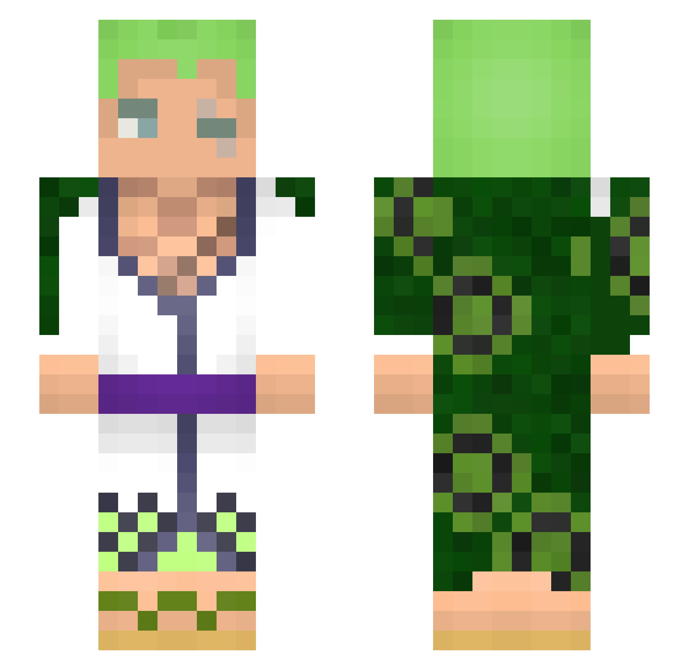 LorenorZorro3 Minecraft skin, front and back view