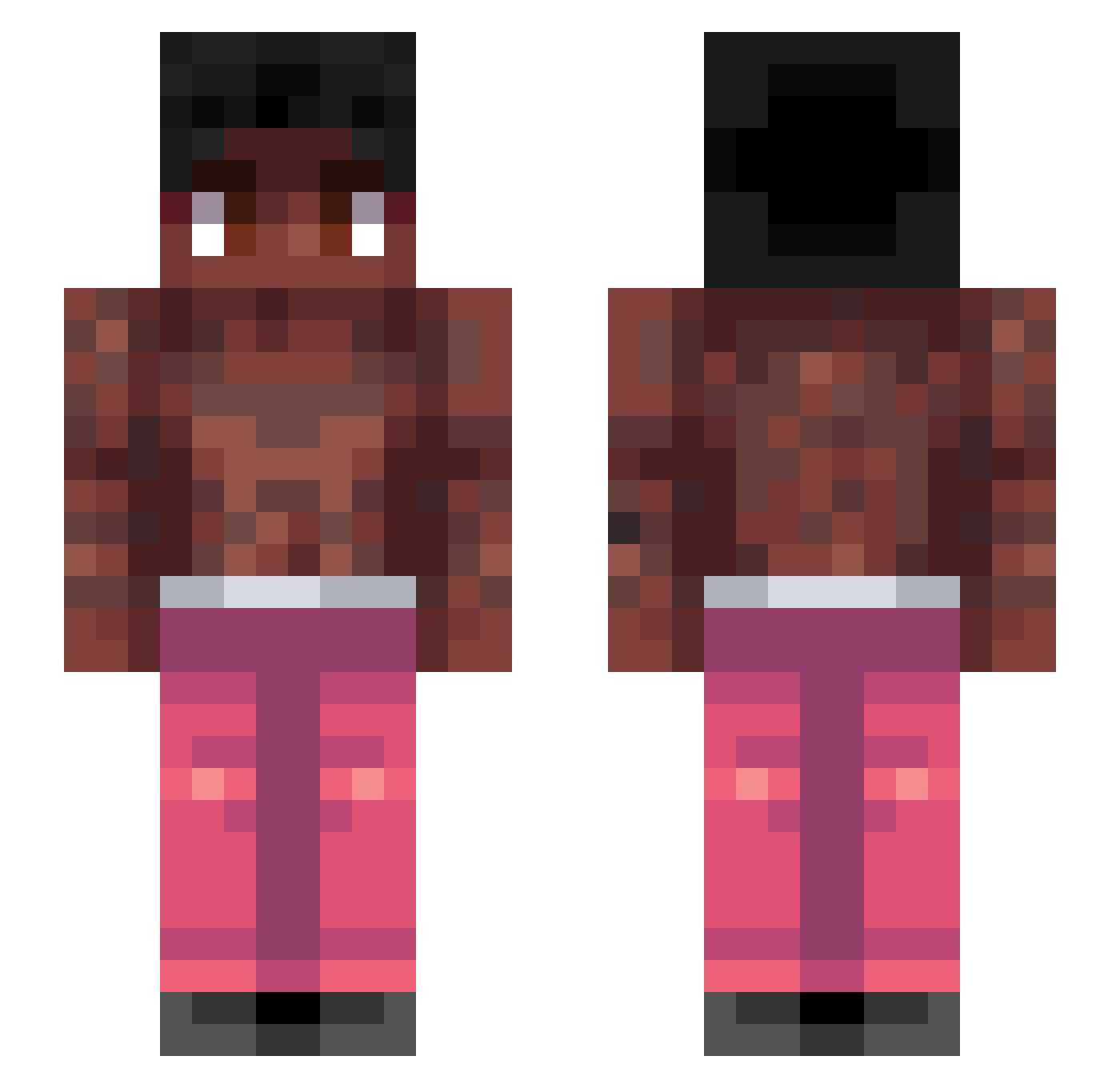 Salmon_shushi Minecraft skin, front and back view