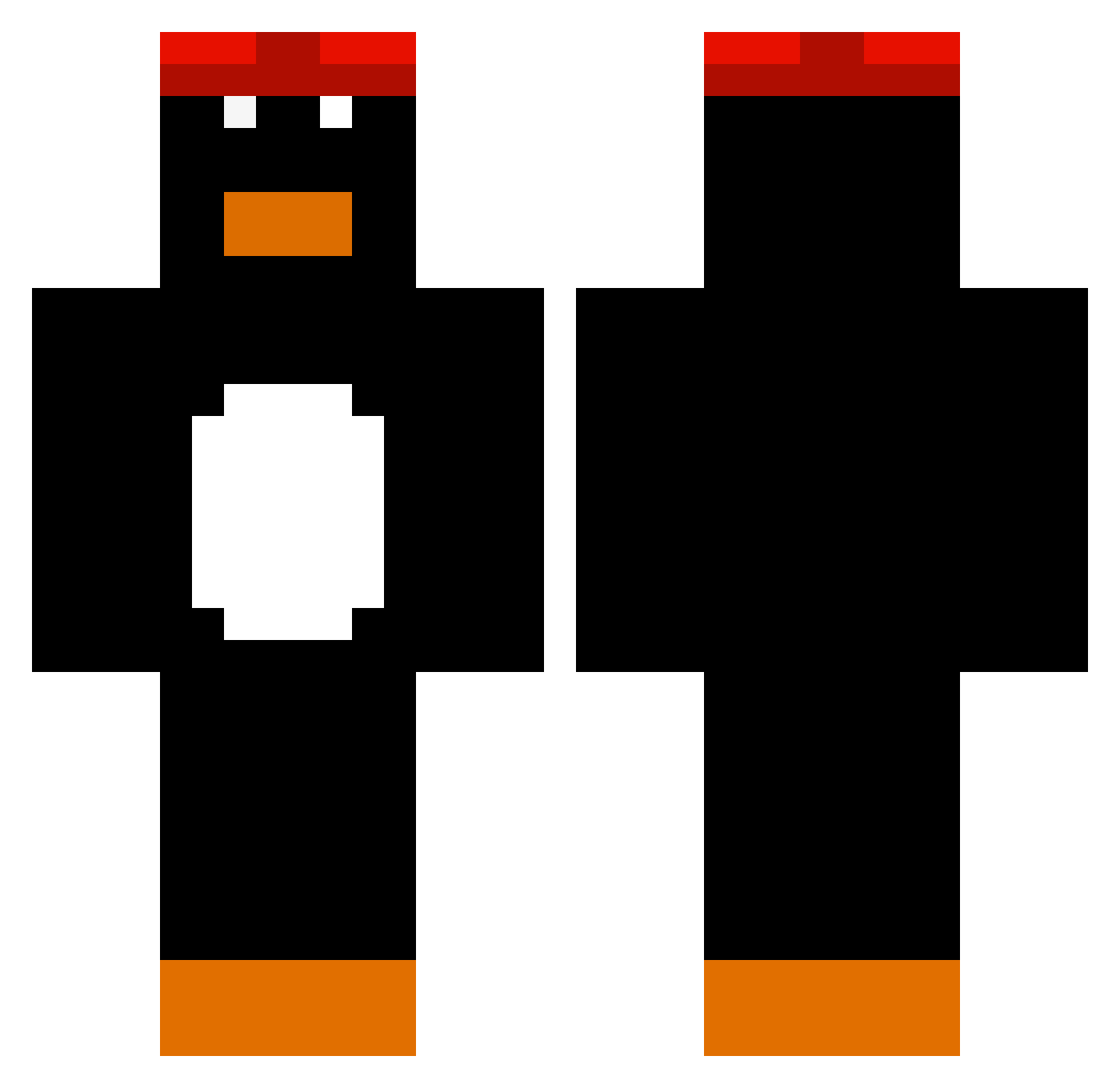 Stenno16 Minecraft skin, front and back view