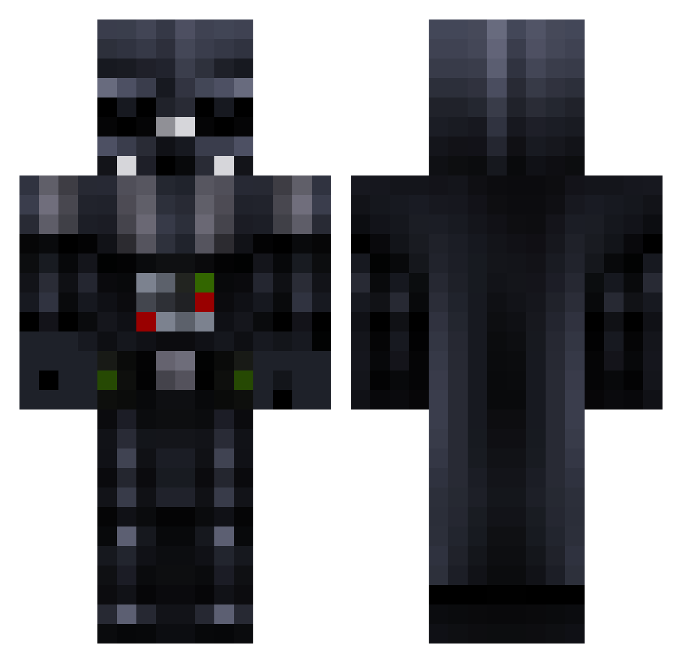 _keenan Minecraft skin, front and back view