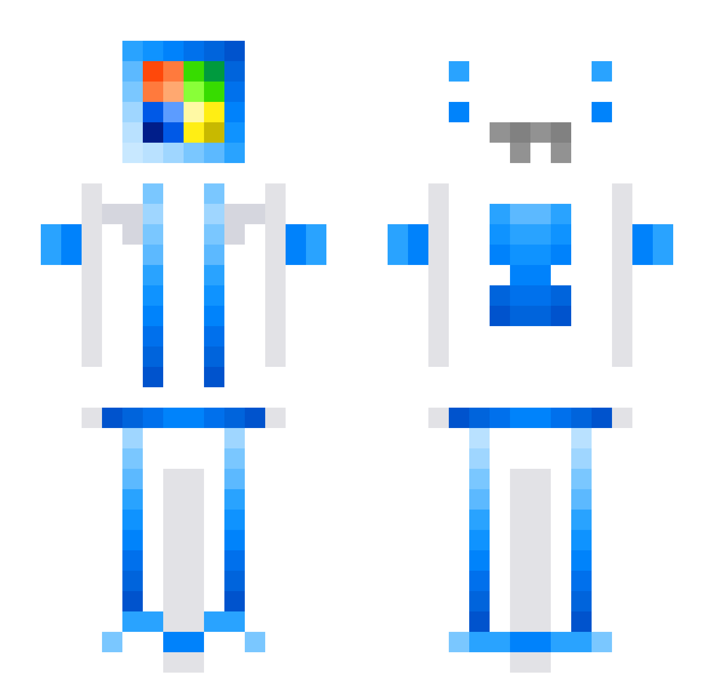 Misterlordrincon Minecraft skin, front and back view