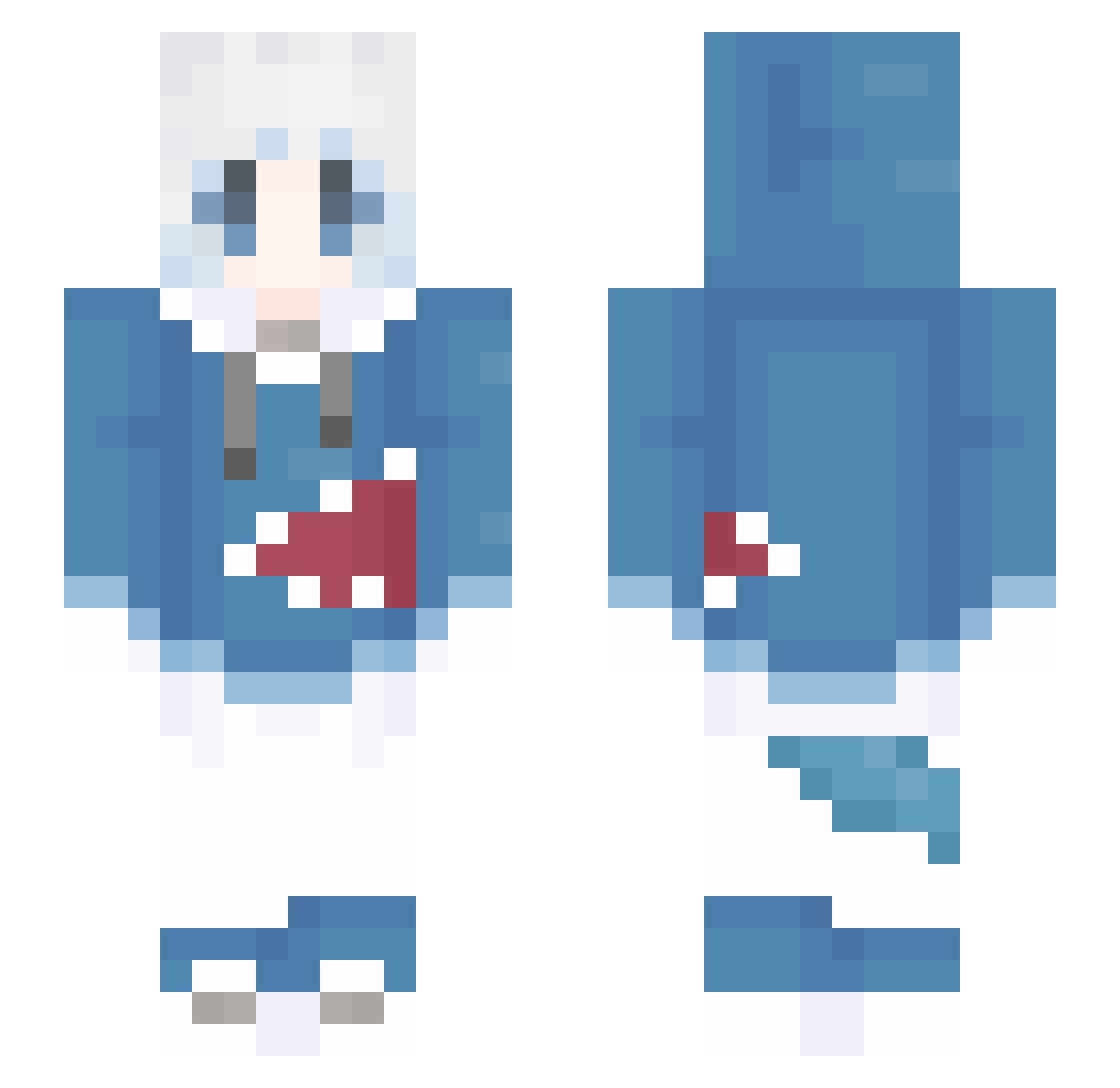 Graziano0123 Minecraft skin, front and back view
