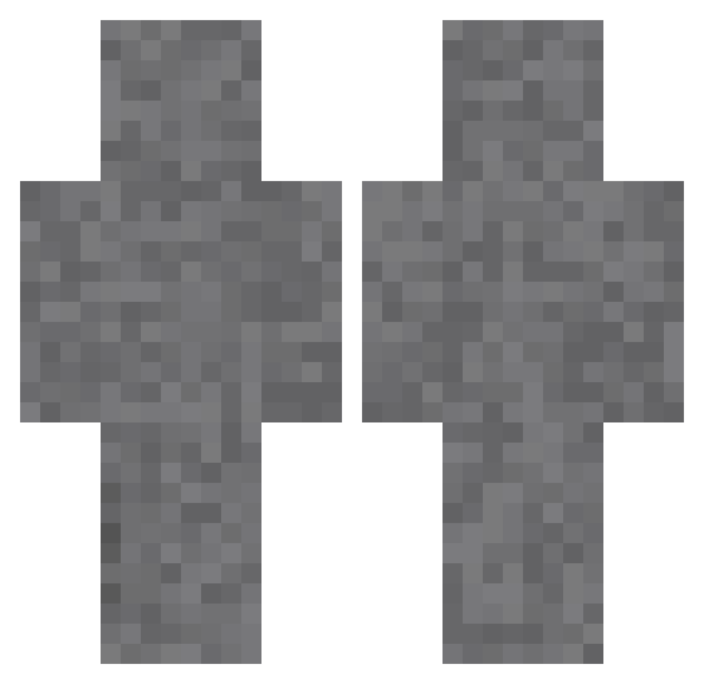 RevGus Minecraft skin, front and back view