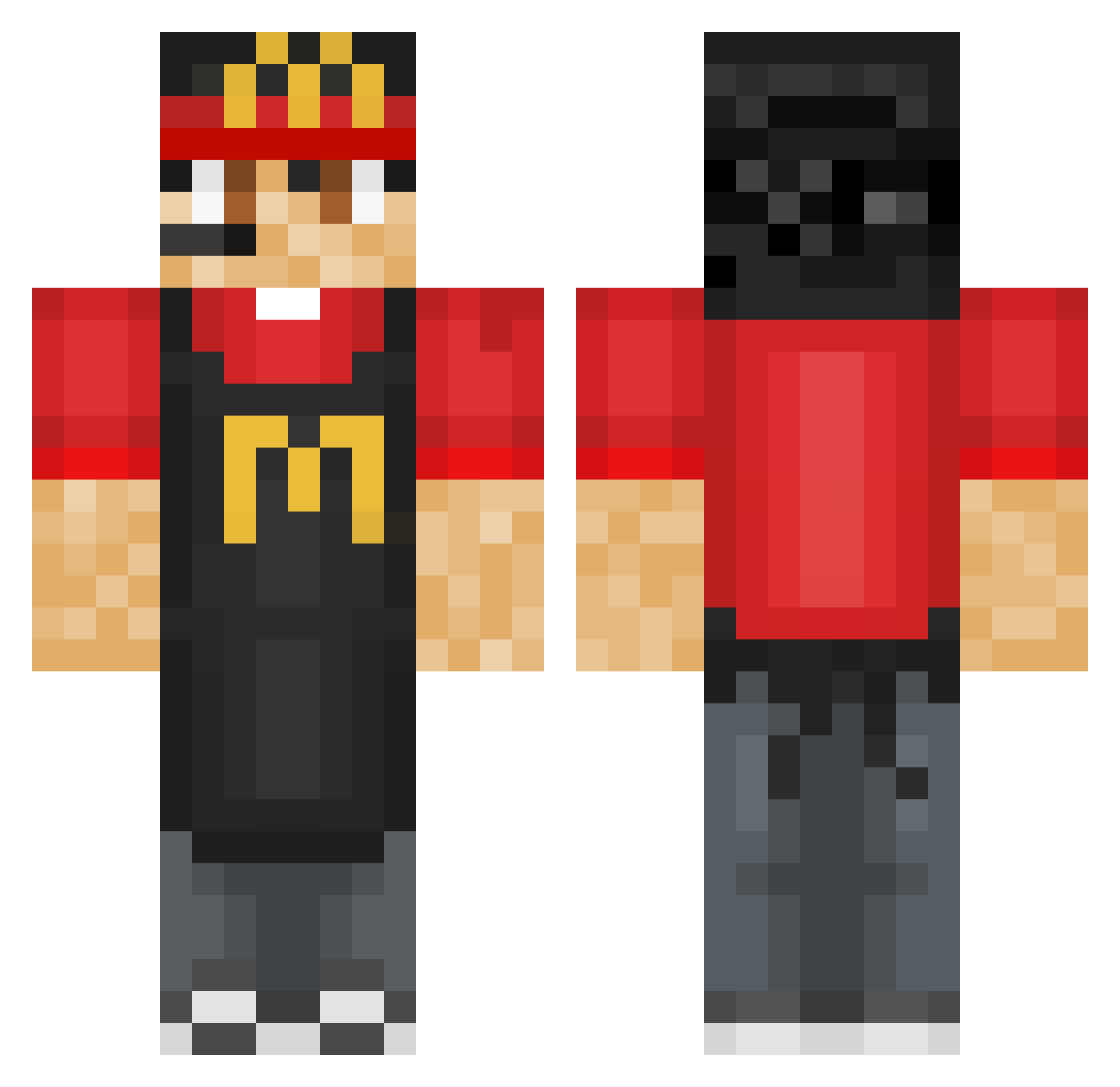 crry_mnchr Minecraft skin, front and back view