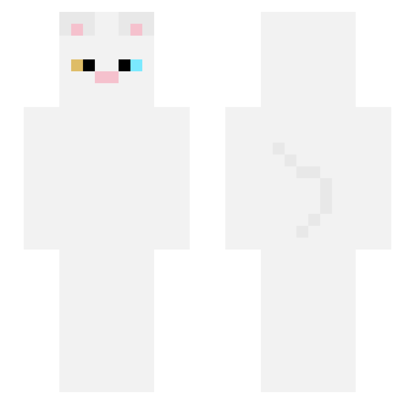 ran_ran_ Minecraft skin, front and back view